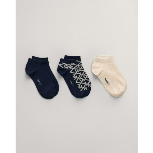 GANT 3-Pack G patterned ankle socks